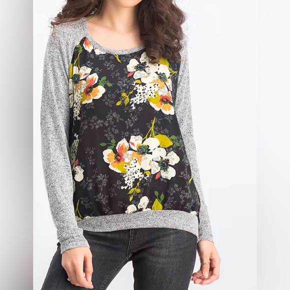 Kut from the kloth Floral Lightweight Sweater Top Size Large EUC - Picture 2 of 7